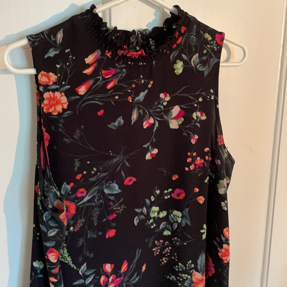Floral High Neck Blouse